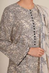 3 Piece - Printed Suit - X7107