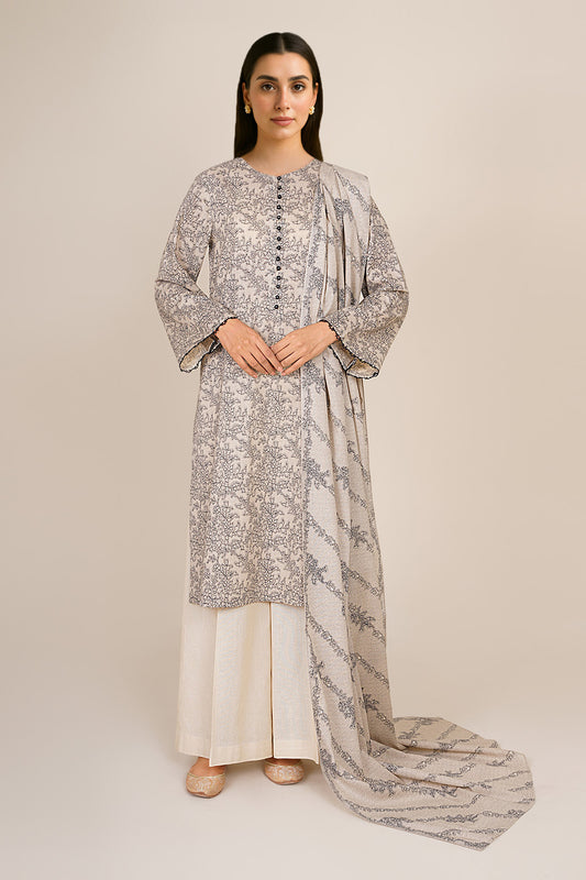 3 Piece - Printed Suit - X7107