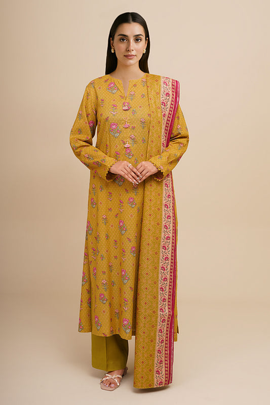 3 Piece - Printed Suit - X7108