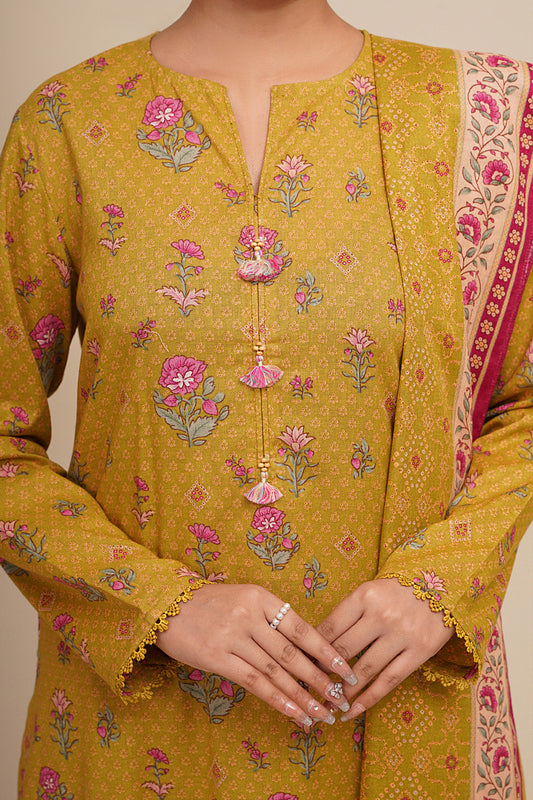 3 Piece - Printed Suit - X7108
