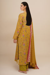 3 Piece - Printed Suit - X7108