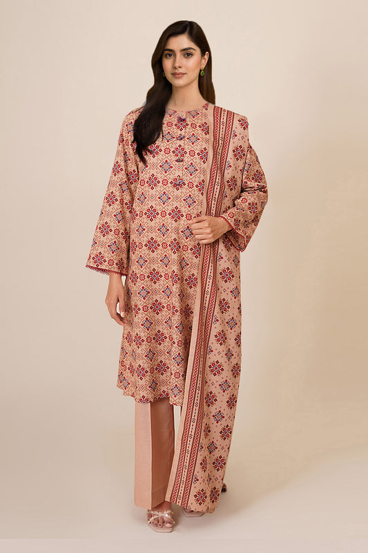 3 Piece - Printed Suit - X7118