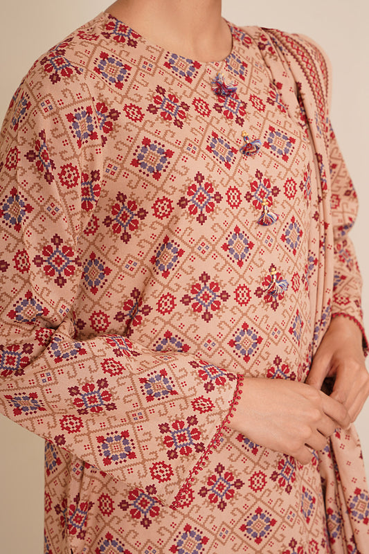 3 Piece - Printed Suit - X7118