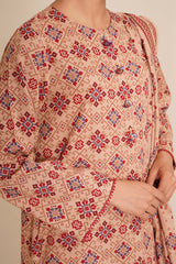 3 Piece - Printed Suit - X7118