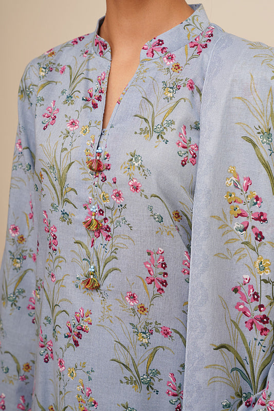 3 Piece - Printed Suit - X7122