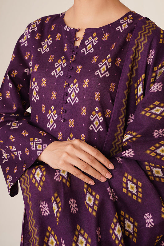 3 Piece - Printed Suit - X7123