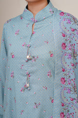 3 Piece - Printed Suit - X7126