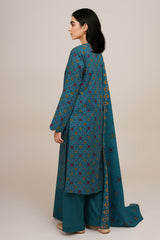 3 Piece - Printed Suit - X7130