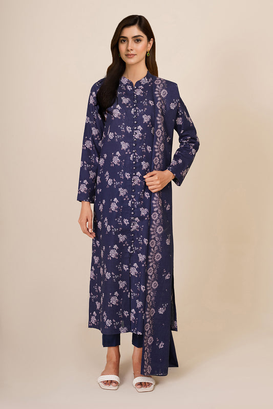 3 Piece - Printed Suit - X7132