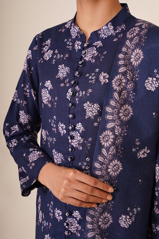 3 Piece - Printed Suit - X7132