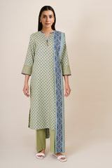 3 Piece - Printed Suit - X7135