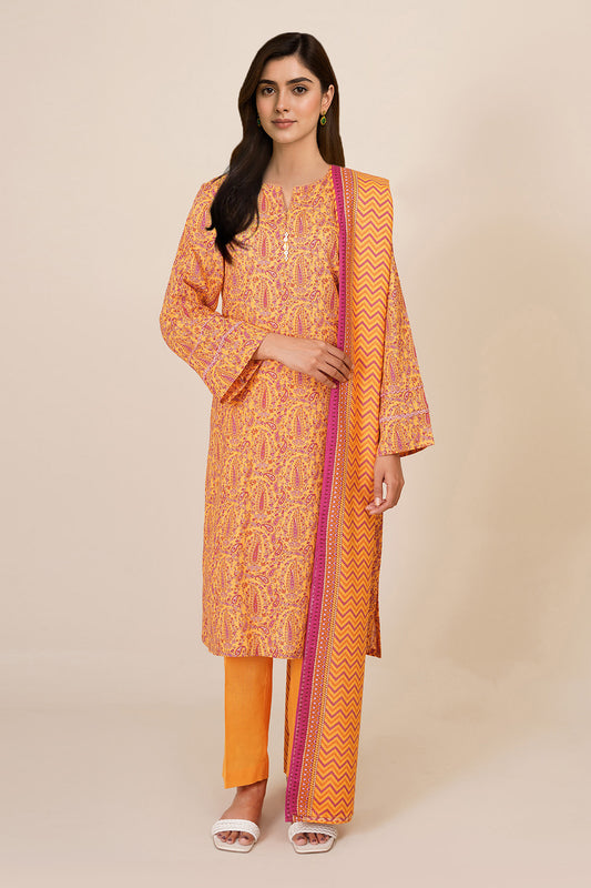 3 Piece - Printed Suit - X7136