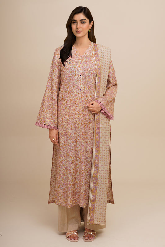3 Piece - Printed Suit - X7138