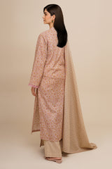 3 Piece - Printed Suit - X7138