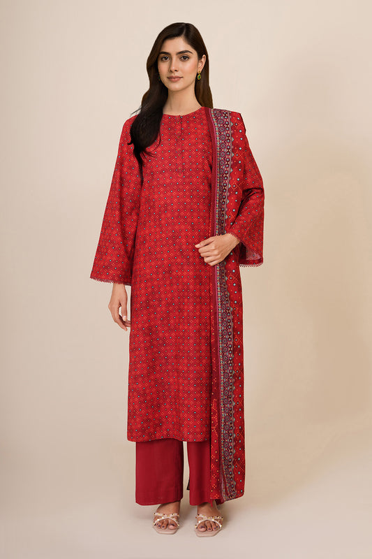 3 Piece - Printed Suit - X7144