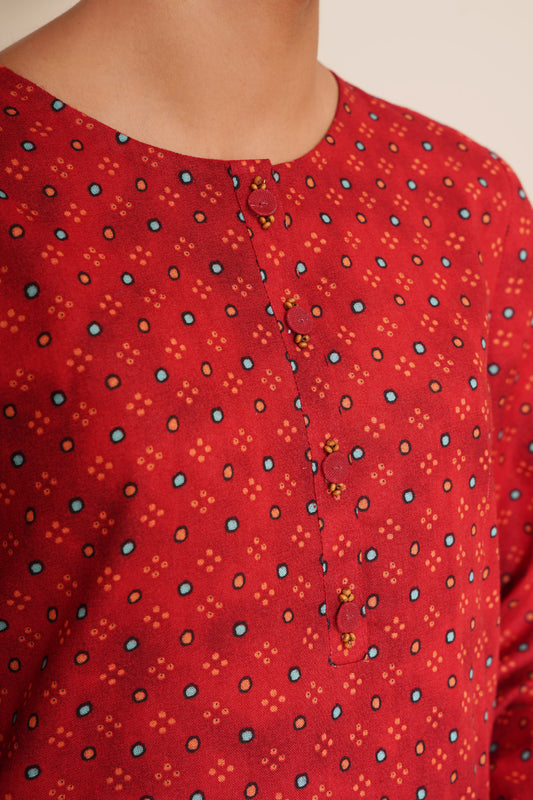 3 Piece - Printed Suit - X7144