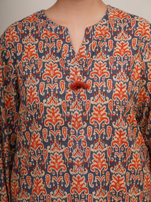 2 Piece - Printed Suit - X7166