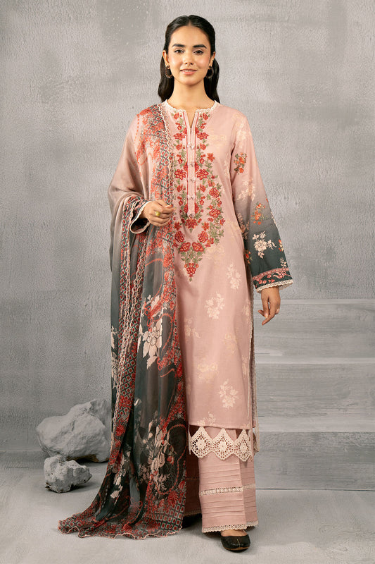 3 Piece - Embroidered Suit - C6028