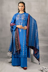 3 Piece - Embroidered Khaddar Suit