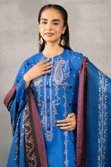 3 Piece - Embroidered Khaddar Suit