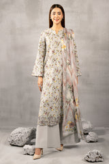3 Piece - Embroidered Khaddar Suit