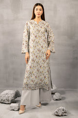 3 Piece - Embroidered Khaddar Suit