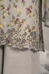 3 Piece - Embroidered Khaddar Suit