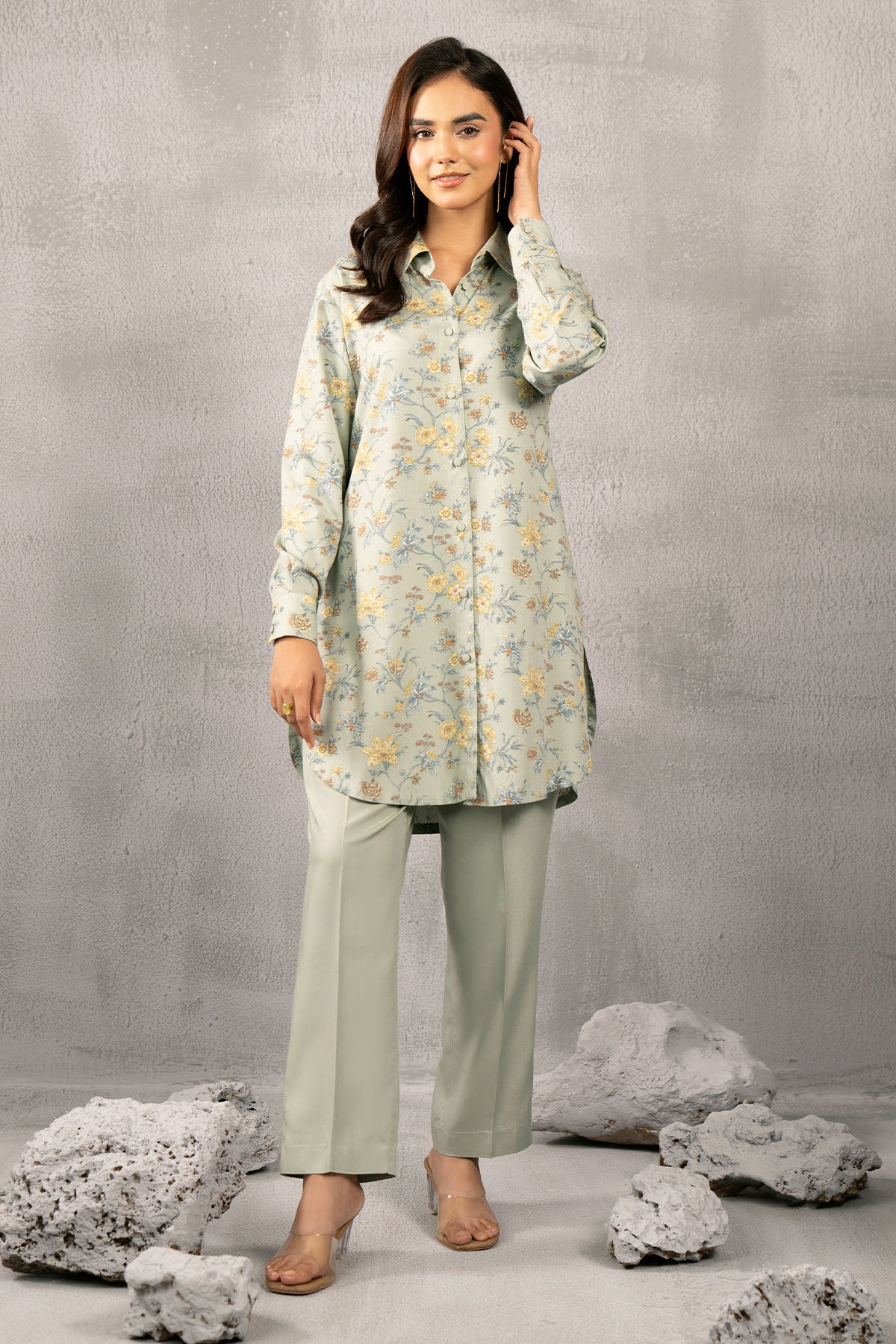 2 Piece - Printed Percale Suit