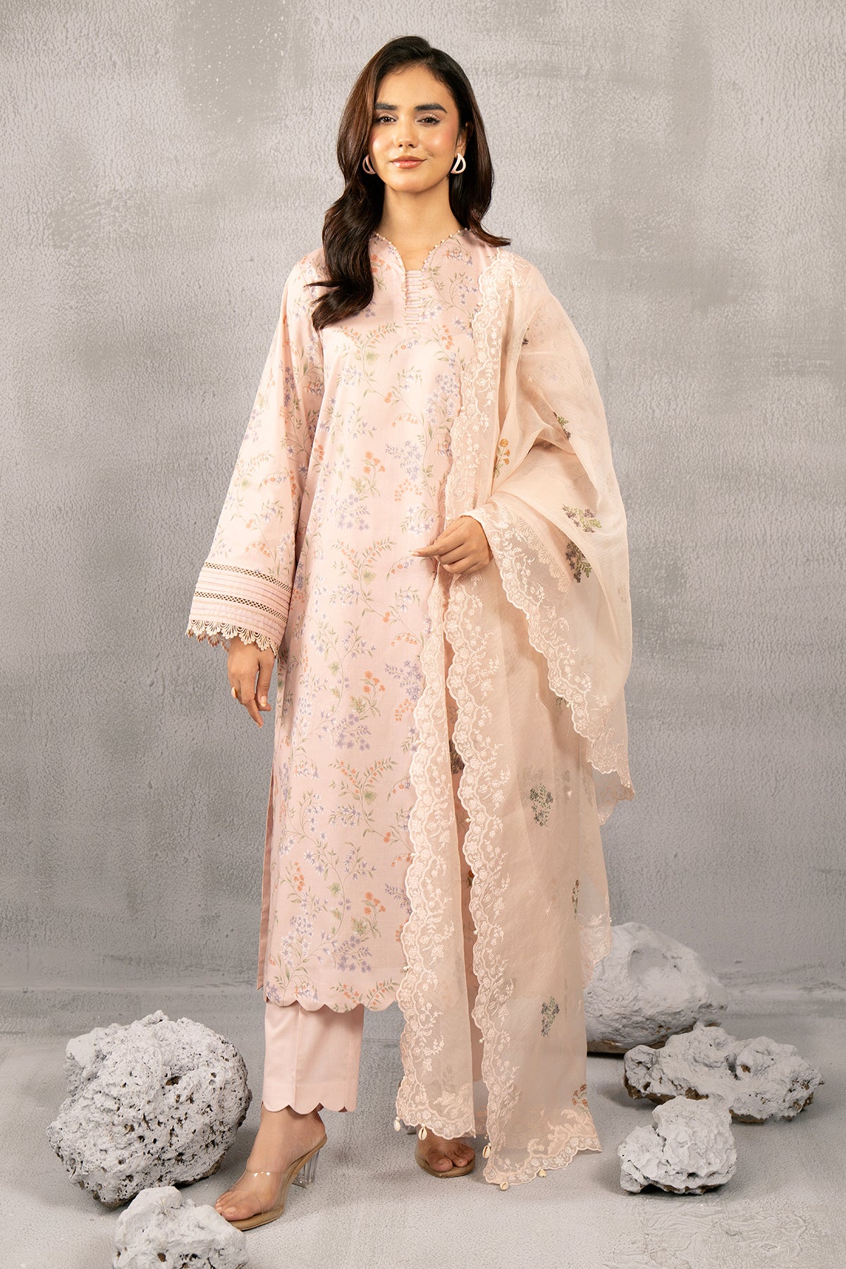 3 Piece Cotton Suit - C5853-2