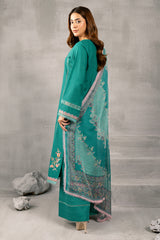 3 Piece - Embroidered Khaddar Suit
