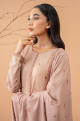 3 Piece - Embroidered Karandi Suit - C6076-1