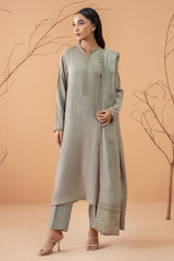 3 Piece -  Embroidered Suit - C6076-2