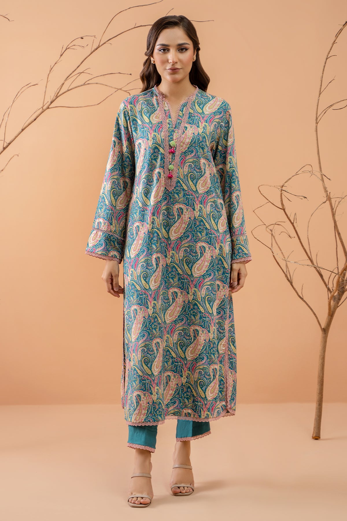 2 Piece - Printed Percale Suit