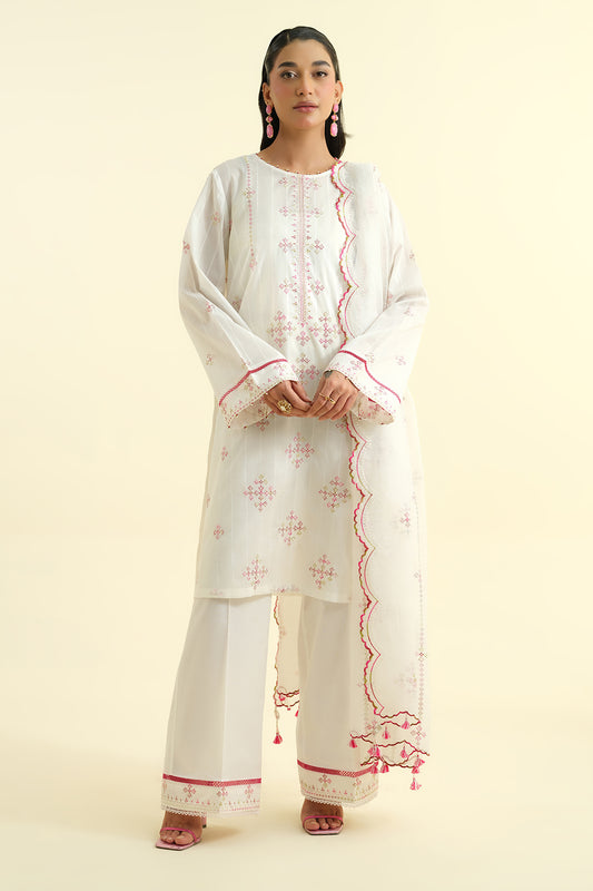 2 Piece - Embroidered Suit - C6103