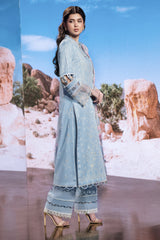 3 Piece - Printed Embroidered Suit - C6130