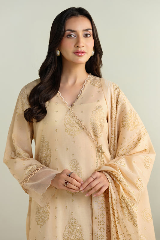 3 Piece - Printed Suit - C6142
