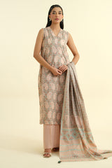 3 Piece - Printed Suit - C6213