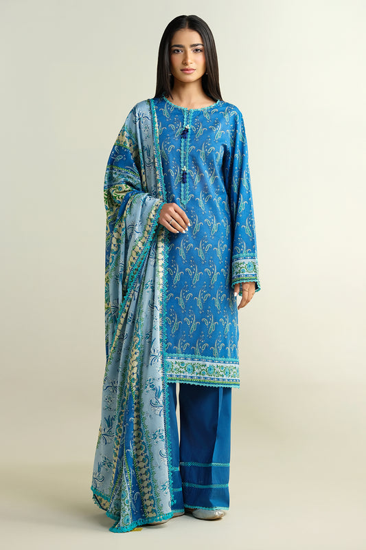 3 Piece - Printed Suit - C6214