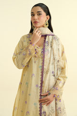 3 Piece - Printed Suit - C6218