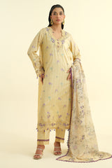 3 Piece - Printed Suit - C6218