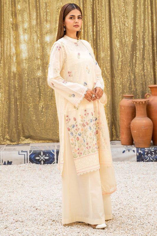 3 Piece - Embroidered Suit - E1330-36