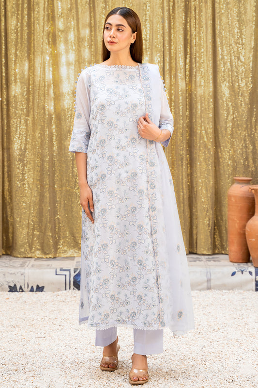 3 Piece - Embroidered Suit - E1331-37