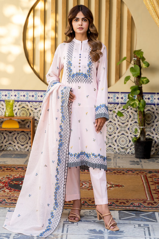 3 Piece - Embroidered Suit - E1333-39