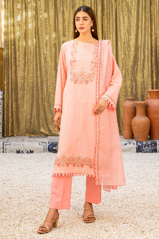 3 Piece - Embroidered Suit - E1334-40-A