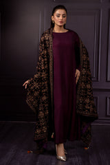 Embroidered Velvet Shawl