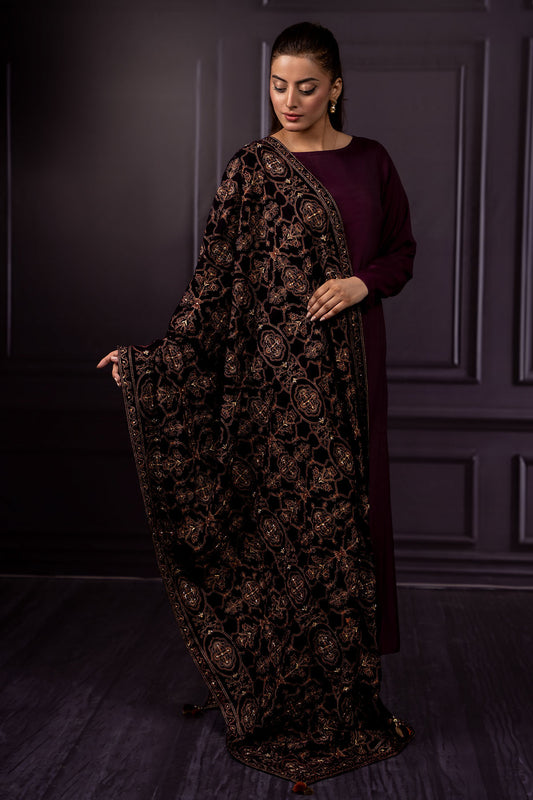 Embroidered Shawl - E1361