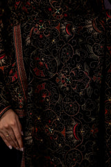Embroidered Velvet Shawl