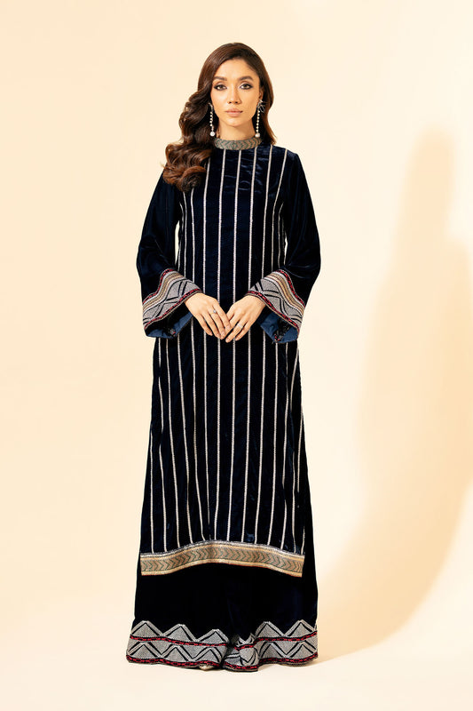 2 Piece - Embroidered Suit - E1430