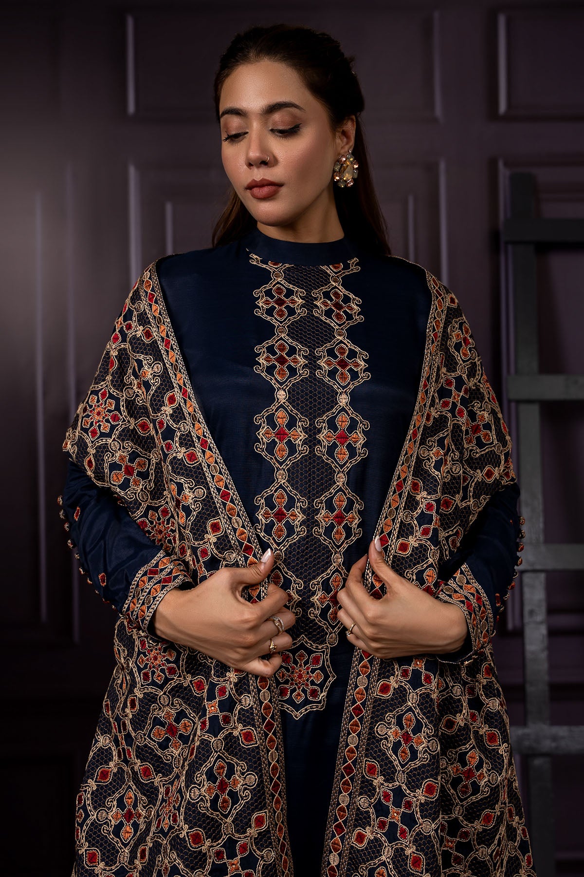 3 Piece Pk Raw Silk Suit