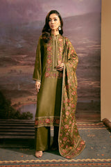 3 Piece Pk Raw Silk Suit - E1434